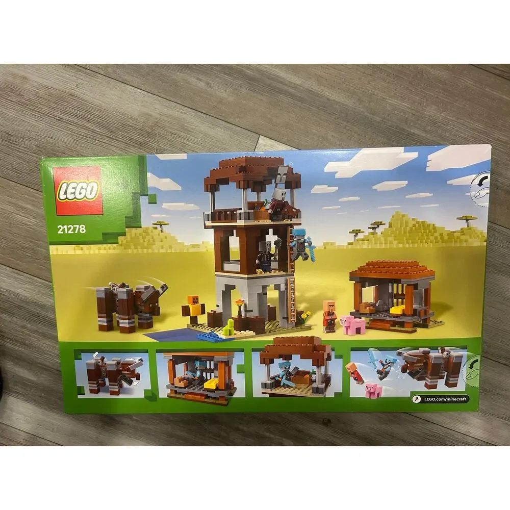 LEGO Minecraft 21278 The Pillager Outpost & Ravager 665 Pc New Sealed 9+ Age